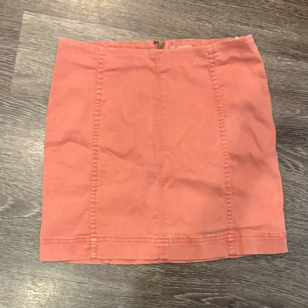 Jolt Peach Mini Skirt